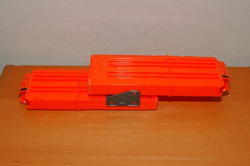 Lot of 2 Nerf 12 Round Clip Orange w/ Flip clip Attachment