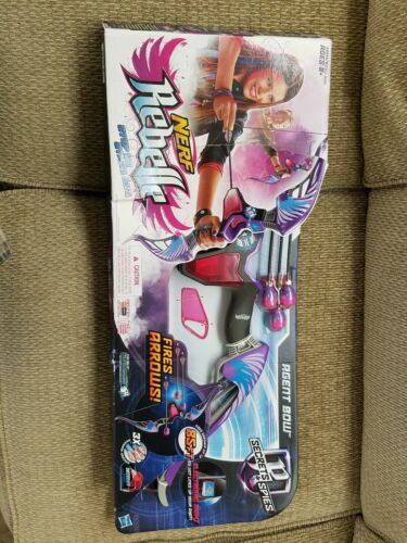 Nerf Rebelle Agent Bow Blaster with purple arrows , New, Free Shipping
