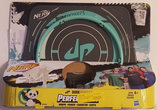 Nerf Dude Perfect Hoops Sports Toys w/ Flexible Hanger A11-2