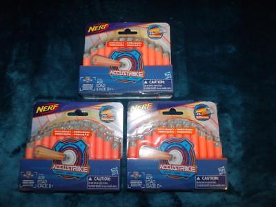 New! Set of 3 NERF ACCUSTRIKE Replacement Soft Foam Darts (72 Total) LOT