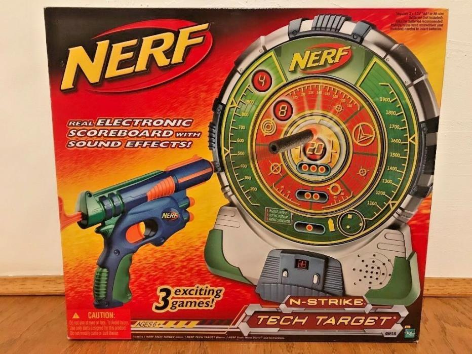 NERF N-Strike TECH TARGET Dart Blaster Set 45518 (Discontinued & Super Rare)