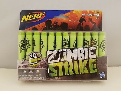 Nerf Zombie Strike Deco Dart Refill (12-Pack) | Works w/ N-STRIKE ELITE | NEW