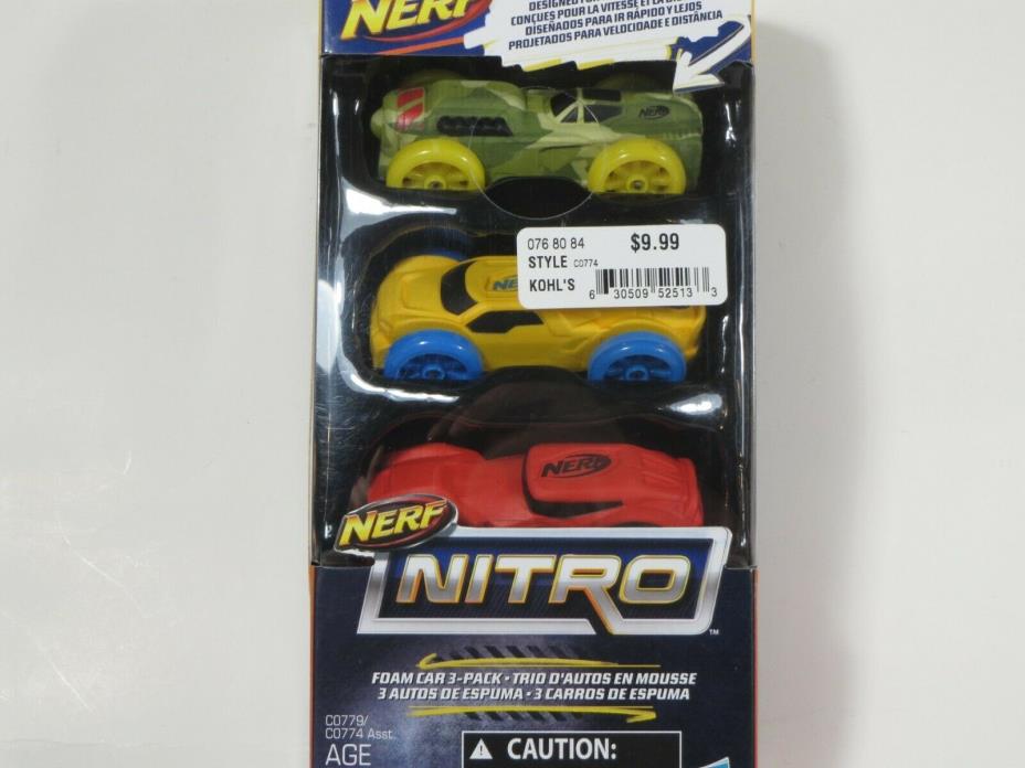 Nerf Nitro Foam Cars 3-Pack Set 1