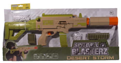 NEW! Spitball Blasterz Desert Storm Edition Spitball Shooter W/ Pack of Ammo!