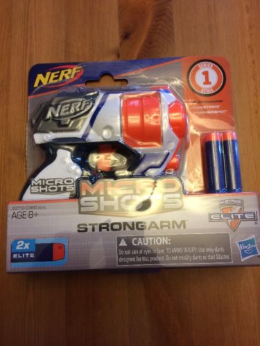 NERF STRONGARM MicroShots Blaster w/ 2 Darts Series 1 N-Strike Elite Hasbro