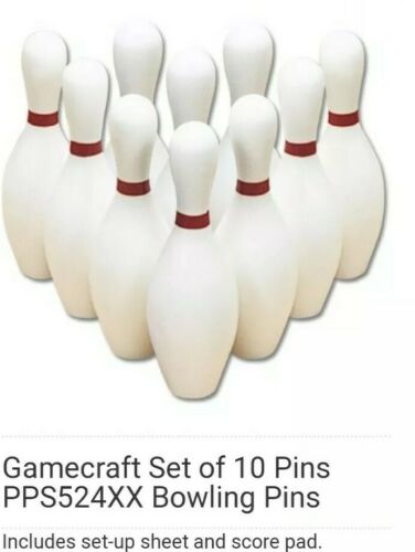 Gamecraft Set of 10 Pins PPS524XX Bowling Pins