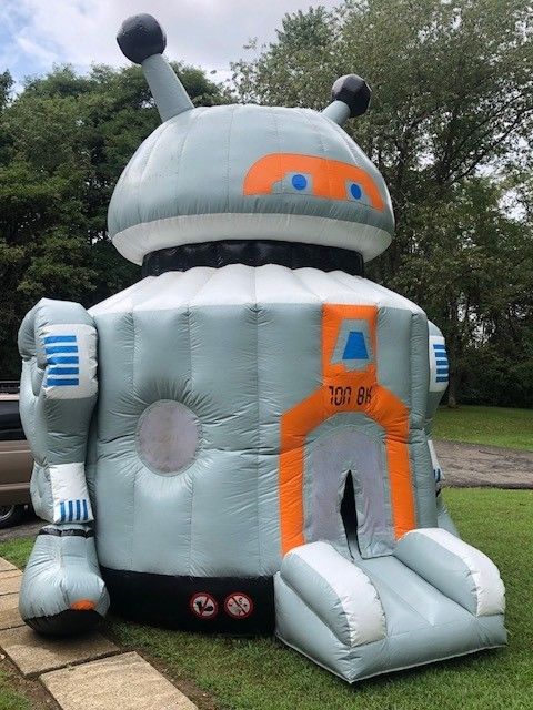 Commercial Large Robot Blow Up Bounce House Inflatable Advertising