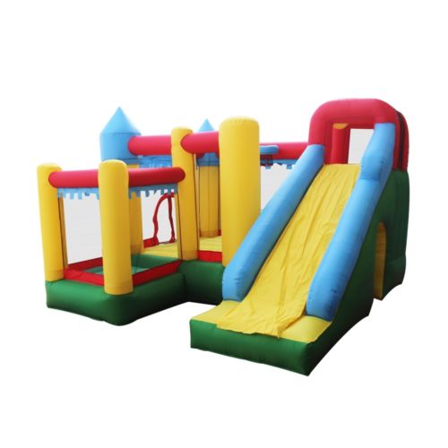 ALEKO Large Castle Bouncy House Jump and Slide Inflatable Bouncer with UL Blower