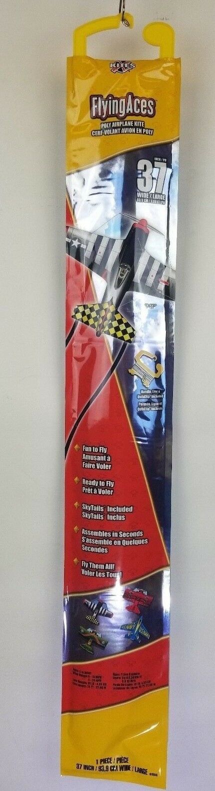 X-Kites Flying Aces 37 Inch Poly Airplane P-51 Kite -New-