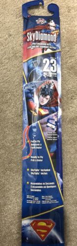 (1) New Sky Diamond DC Comics Superman Kite Poly Diamond Kite 23 inches tall!