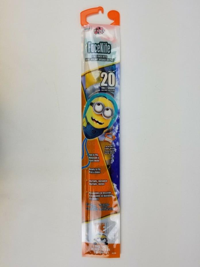 X Kites 20 Inch Poly Oval Face Shaped Kite Despicable Me Minions New