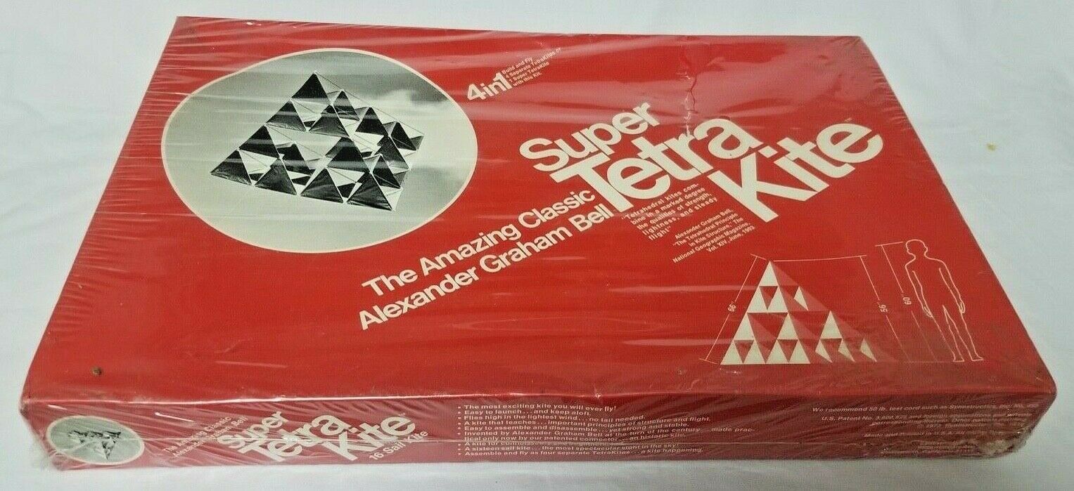 The amazing Classic Alexander Graham Bell Super Tetra KITE 4 in 1 1973