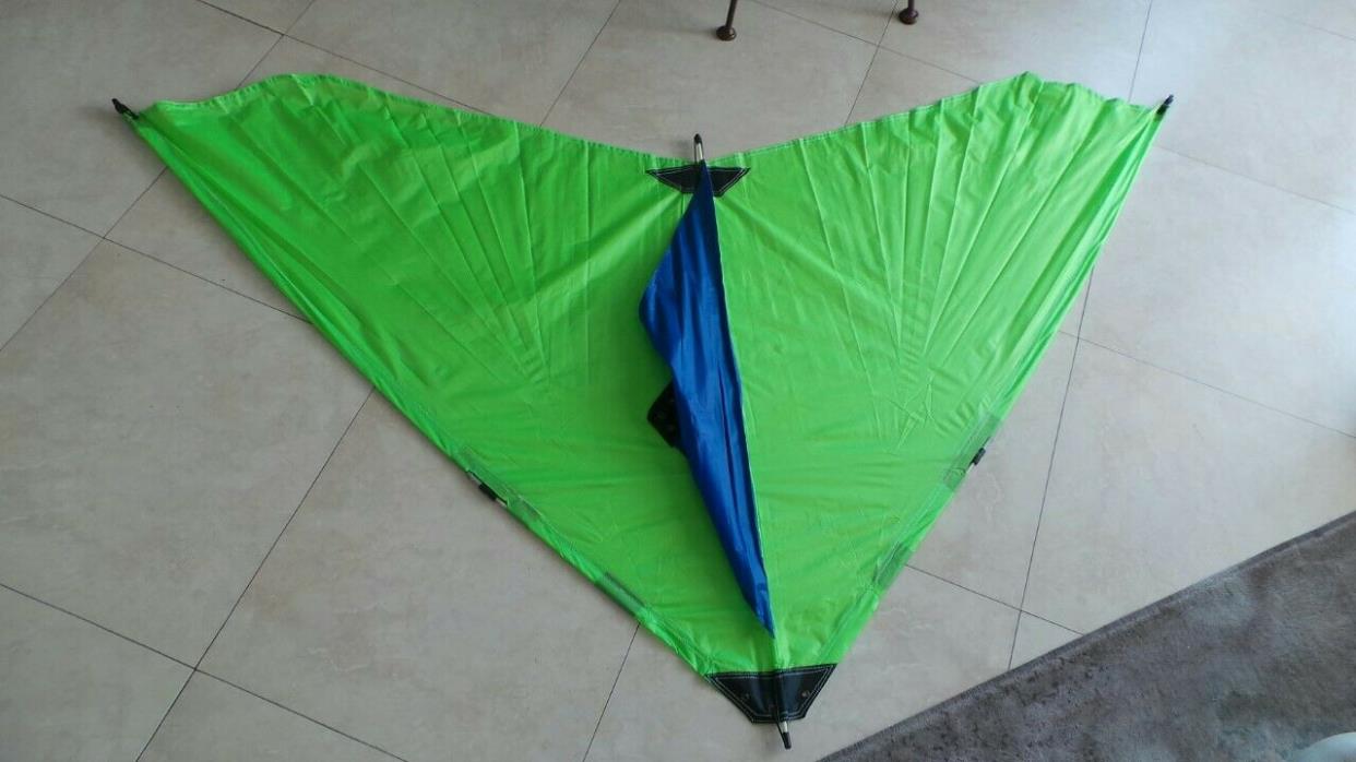10 Pack Fishing Kite Delta Flyer NEON Green High Quality