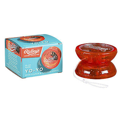 Ridley's Classic Flashing Plastic Yo-Yo Toy with Extra String and Trick Guide