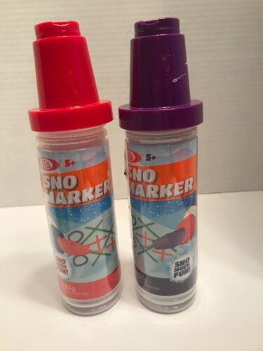 (2) Snow Color Marker/Paint Set, Pink/Purple Kids Gift Snowman Sno-marker