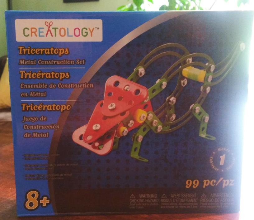 Creatology Triceratops Metal Construction Set 92 pieces 8+