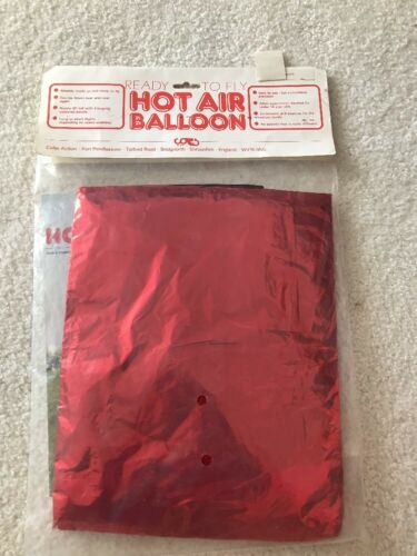 4 Feet High Toy Hot Air Balloon By Coles Action England 1980’s Sealed RARE