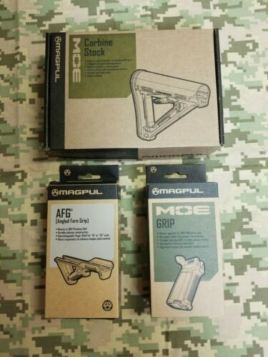 Magpul MOE Stock, Magpul MOE Grip and Magpul AFG1 - Milspec in foliage green-NEW