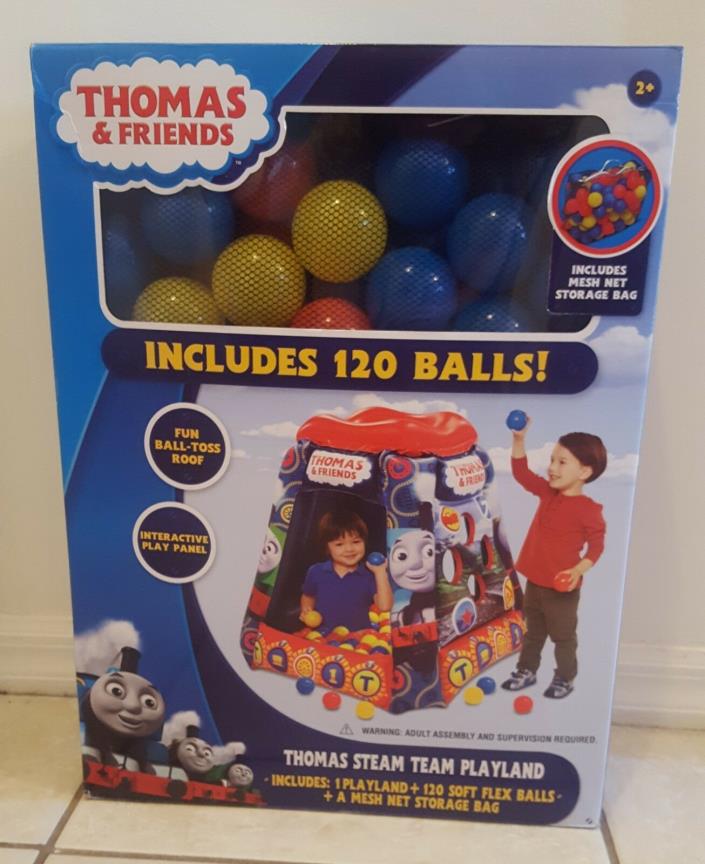 Thomas And Friends Steam Team Ballpit Playland  With 120 Soft Flex Balls - New -