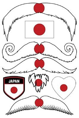 StacheTATS Japan Temporary Moustache Tattoos. Free Shipping