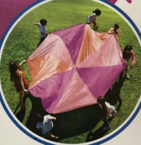 6 ft Kids PINK Play Parachute Outdoor Indoor Children's Activity Game Sport