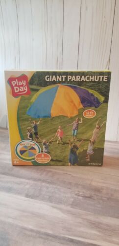 12' Ft Giant Parachute Toy Kids Active Play Outdoor Game Teamwork Children Sport