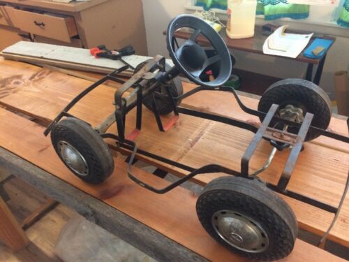 V.W. PEDAL CAR Under Carriage Running Gear / Chassis / Mechanism Parts Running