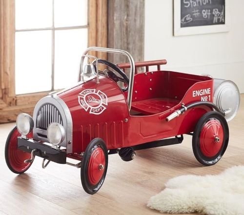 Fire Engine Pumper Pedal Car Ride on Fire Truck