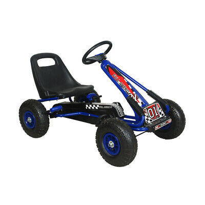 NextGen Pedal Go Cart for Children with Adjustable Seat & Pneumatic Tires, Blue