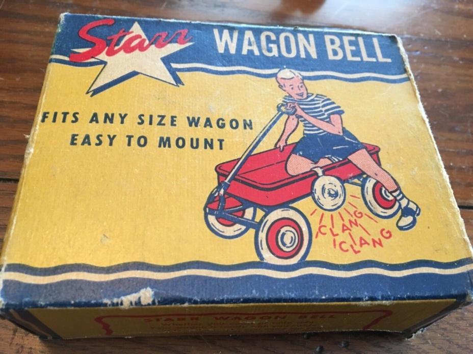 1950’s Un-Used VINTAGE STARR WAGON BELL #335 w/BOX TOY PEDAL CAR BICYCLE
