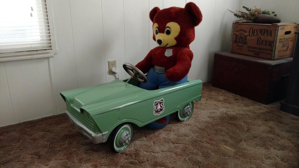 1960’s Murray Forest Service Pedal Car with Smokey Bear. Local Pick Up Only