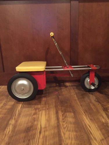 VINTAGE 1950'S TOY IRISH MAIL CART PEDAL CAR CHAIN DRIVEN PUMP ACTION RARE