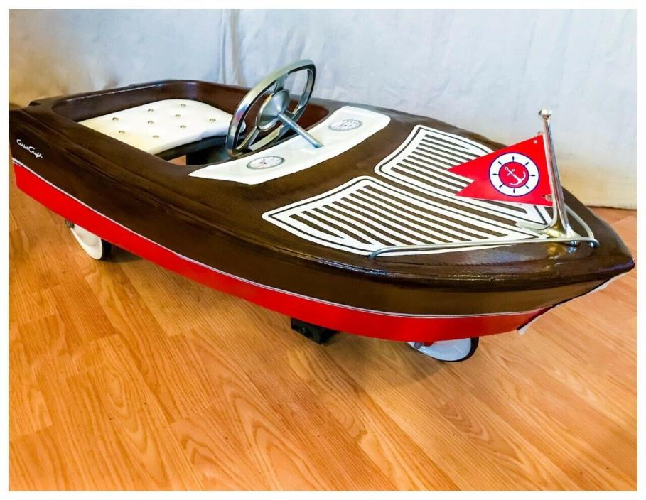 Vintage Restored Custom Chris Craft Pedal Car Boat Murray GAS OIL COLA SODA