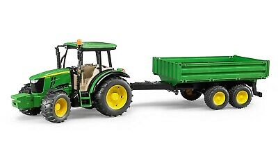 Bruder John Deere 5115M Vehicle with Trailer. Bruder Toys. Shipping Included