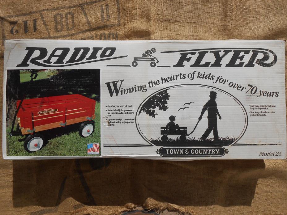 Radio Flyer TOWN & COUNTRY Model 24 Wagon • Vintage 1980's 
