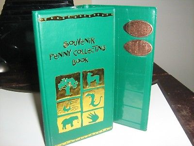 Green Souvenir Penny Collecting Book/Album For Elongated Pennies. Rinco