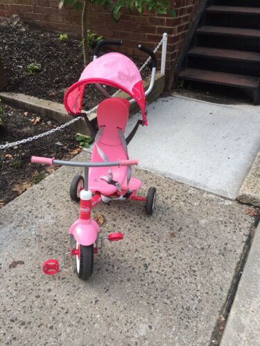 Radio Flyer 4-in-1 Stroll 'N Trike Pink Girls Tricycle
