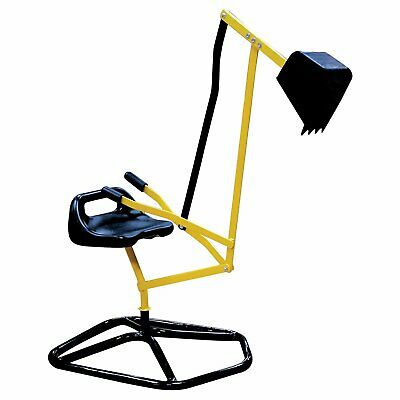 Ride On Crane Digger- Mechanical Digging Metal Outdoor Toy- Swing and Grab Fu...