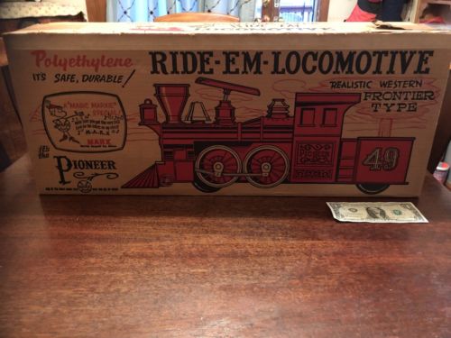 Vintage Marx Pioneer Ride - Em - Locomotive # 49 NIB !!!!!  VERY RARE!!!!