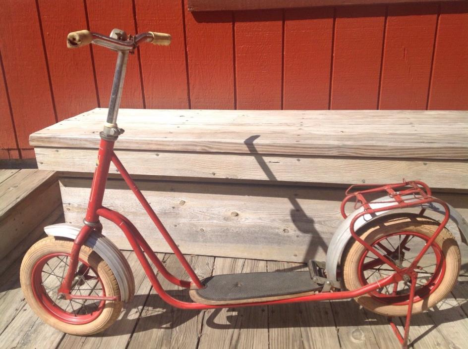 Vintage Piet Pelle Gazelle  Kick Scooter Netherlands Great Working Condition