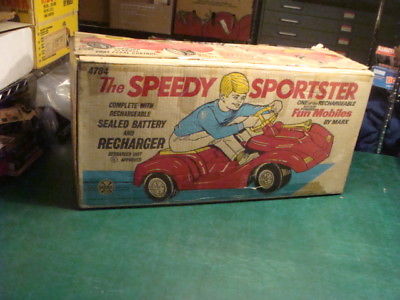 The SPEEDY SPORTSTER -- UNUSED -- MARX rare outdoor toy - 1960s/70s -- big wheel