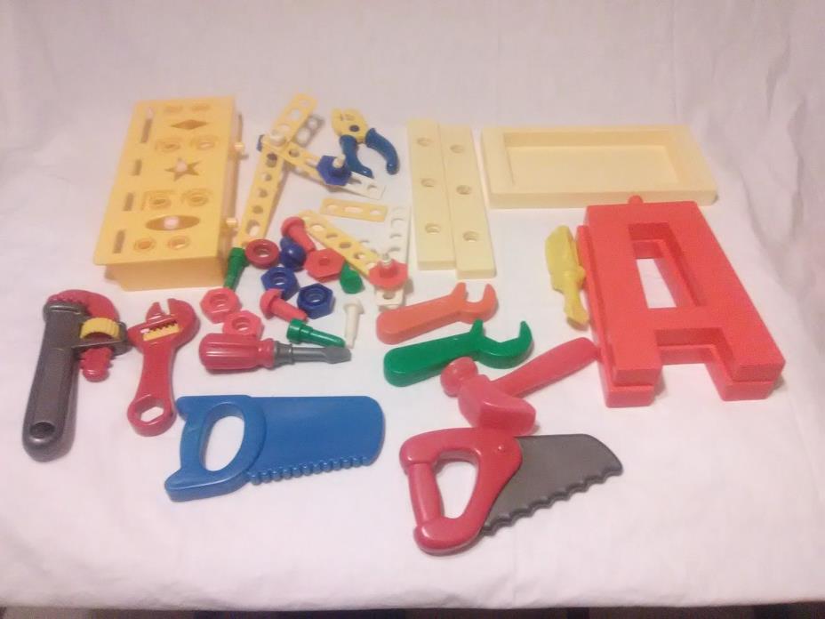 KIDS TOOL CONSTRUCTION WORKSHOP TOOLS PRETEND Play BOYS TODDLERS (READ LISTING)