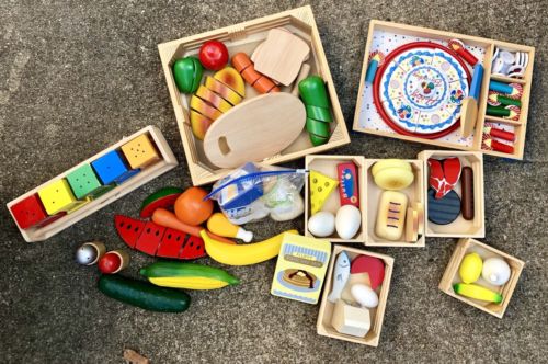 Melissa & Doug Food Groups Wooden Educational Toys Lot **Local Pick Up Only ***