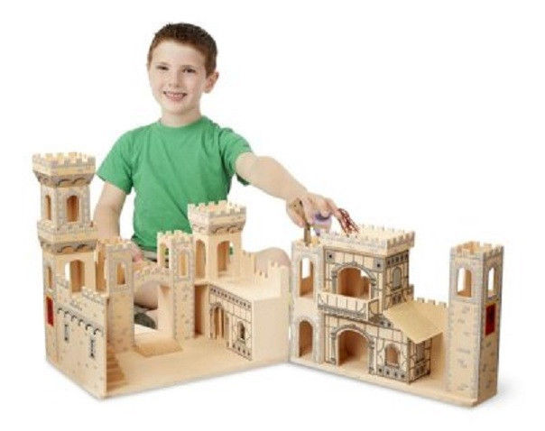 Melissa & Doug Folding Medieval Castle Brand New
