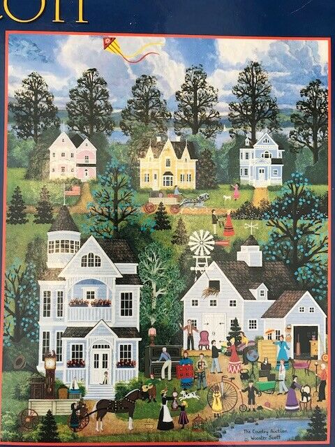 Ceaco 500 piece puzzle ~ The Country Auction by Wooster Scott *Complete*