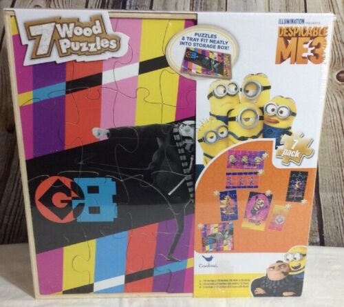 Despicable Me 3 Cardinal 7 Wood Puzzles Range From 7 To 24 Piece Jigsaw Puzzle