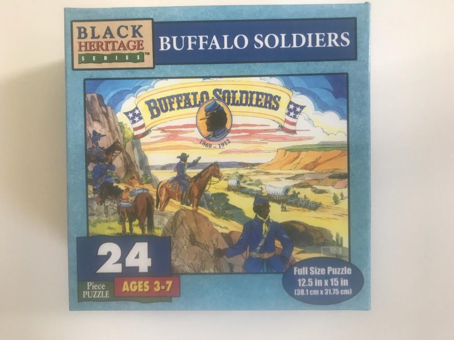 Black heritage series, Buffalo soldiers, jigsaw puzzle, 24 pcs, GeeBee