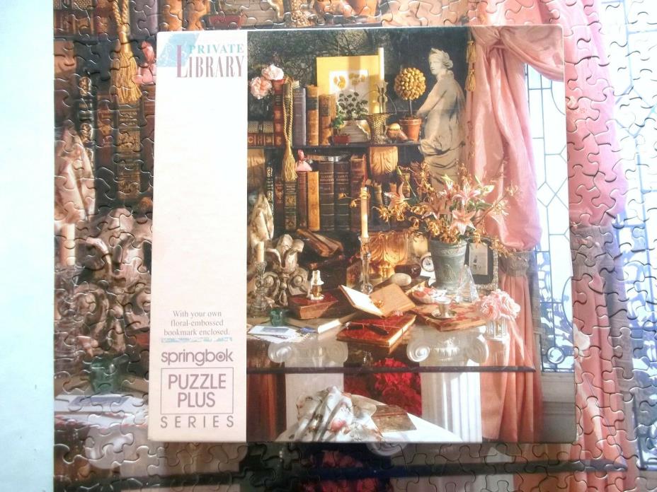 Springbok Jigsaw Puzzle Private Library Hallmark Puzzle 500 Pc