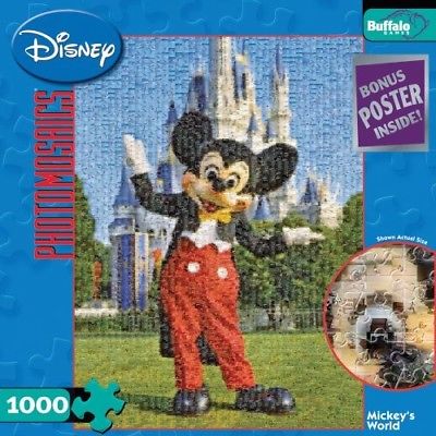 Buffalo Games Disney Photomosaic: Mickey's World '1318 - Puzzles (Buffalo Games