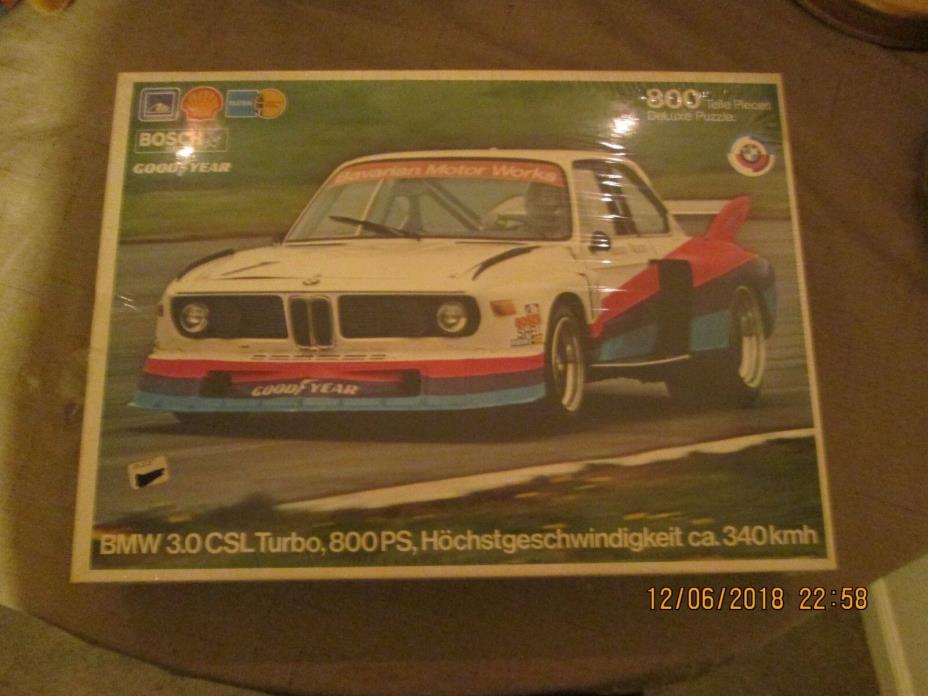 BMW 3.0 CSL Turbo 800 PS Deluxe Jigsaw Puzzle Bosch Good Year Shell NOS